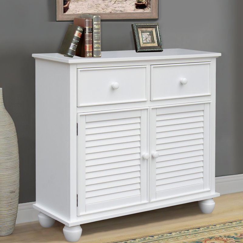 Nantucket Seery 2 Door Accent Cabinet, White