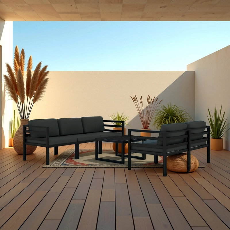 Ensemble de conversation modulaire 5 pièces Cyane