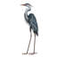 Statue de jardin en métal Heron Blue