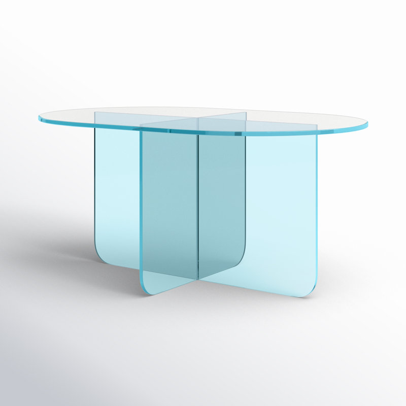 Vinci Coffee Table In Iridescent Glass
