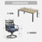6 - Person Metal Patio Dining Set With Rectangular Table , Cushions Included-1236897178