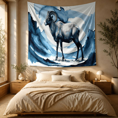 Tapisserie murale «Wildlife Blue Sheep»