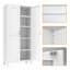 Armoire de rangement, métal, 71 po, tablettes réglables, 2 portes profilées 71 po, avec portes et-1051514307