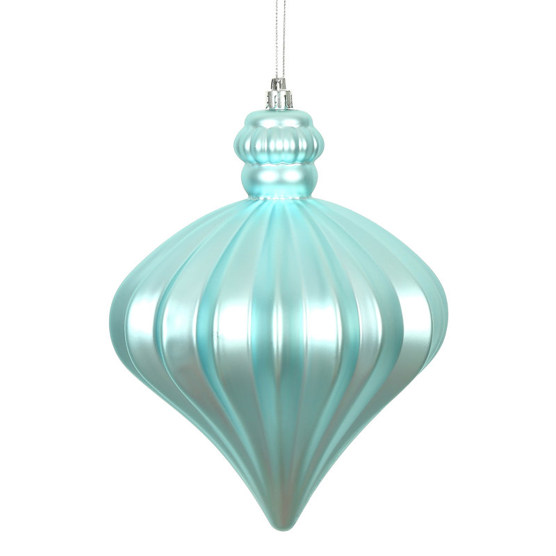 Ornement de Noël oignon 6 po, Bleu pastel