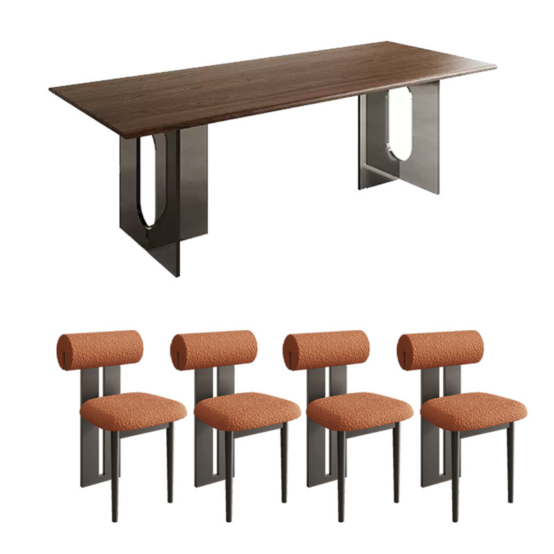 Ensemble de salle à manger rectangulaire, H 29,53 po x L 86,61 po x l 35,43 po