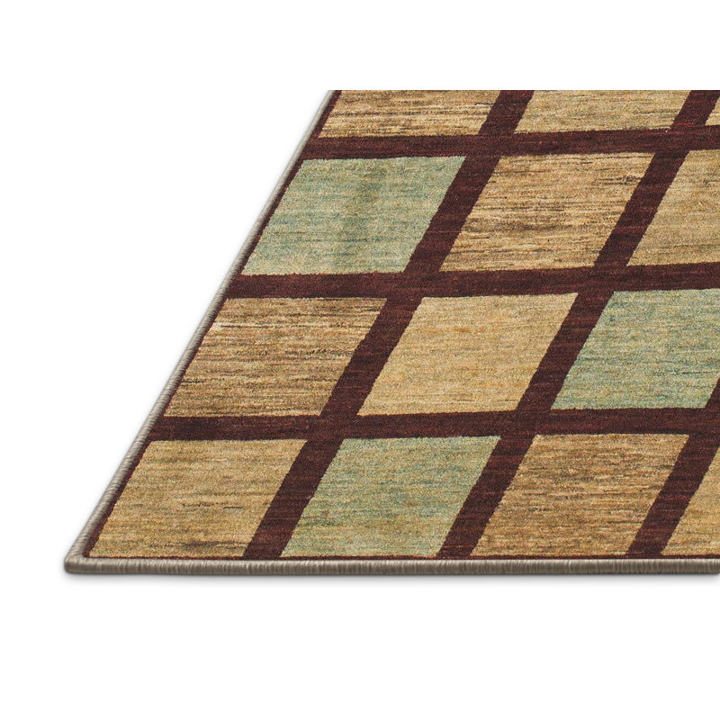Tapis abstrait moderne 1444, Tapis de couloir 2 pi x 5 pi