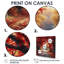 Red Autumn Road Coming Home - Art mural arbre-2031397634-2031397635