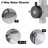 Matte Black Metal Dual Shower - 10" Rain And Handheld Adjustable Head With Strong Water