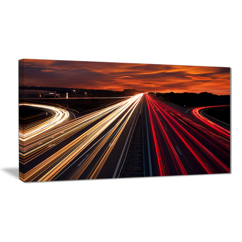 Speed Trails Trails - impression, H 16 po x l 32 po x P 1 po, Toile tendue