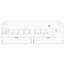Lit simple blanc TG avec garde-corps, tiroirs de rangement et une charmante tête de lit. Tête de lit Sweet Sleep Ambiance douillette-1224703136