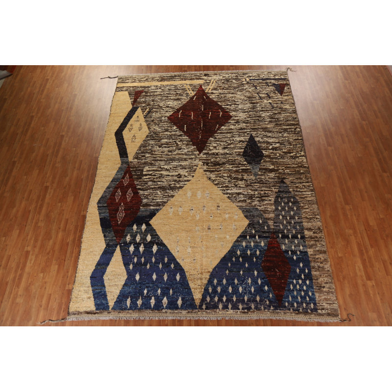Tapis marocain fait à la main 10 x 14 po