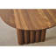 Ensemble de table ovale moderne et simple en bois massif-105841437
