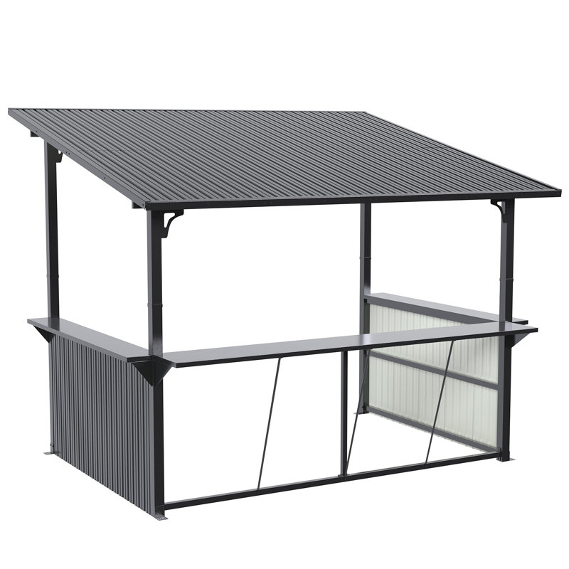 Hardtop Outdoor Bar Gazebo With Counter