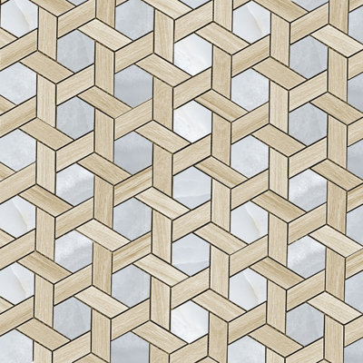 Vertébré mosaïque bleu