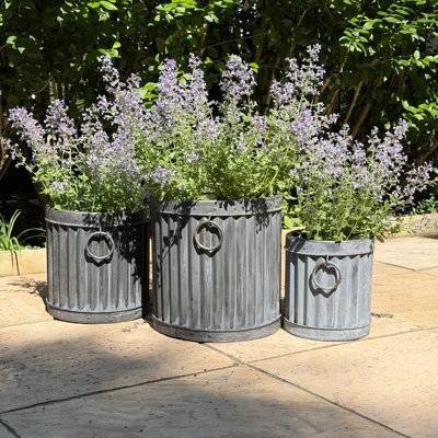 3 Piece Drummer Planters, 14.25"