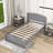  Elvana Twin Wood Platform Bed with Headboard-1408921583
