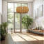 1 - Light Natural Chandelier Pendant