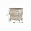 Ensemble de chambre à coucher de luxe 6 pièces Chantelle, blanc perle, sommier requis-517113254