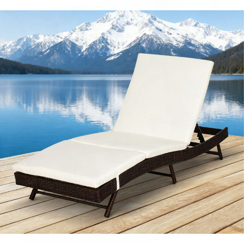 Chaise longue de patio, chaise de piscine