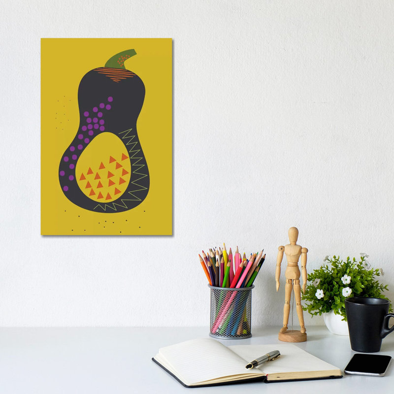 Squash by Flatowl - Wrapped Canvas Painting, 20.32 cm H x 30.48 cm W
