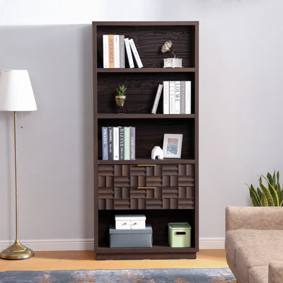 76"H x 33.5"W Fairmont 2 Drawers Bookcase