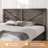  Tryston Farmhouse King Bed Frame with 49.2" Barn Door Headboard, Gray-506678667-506678664