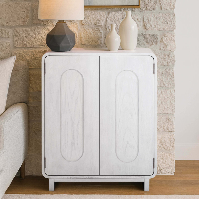 Armoire de rangement d'appoint Tenley, Blanc