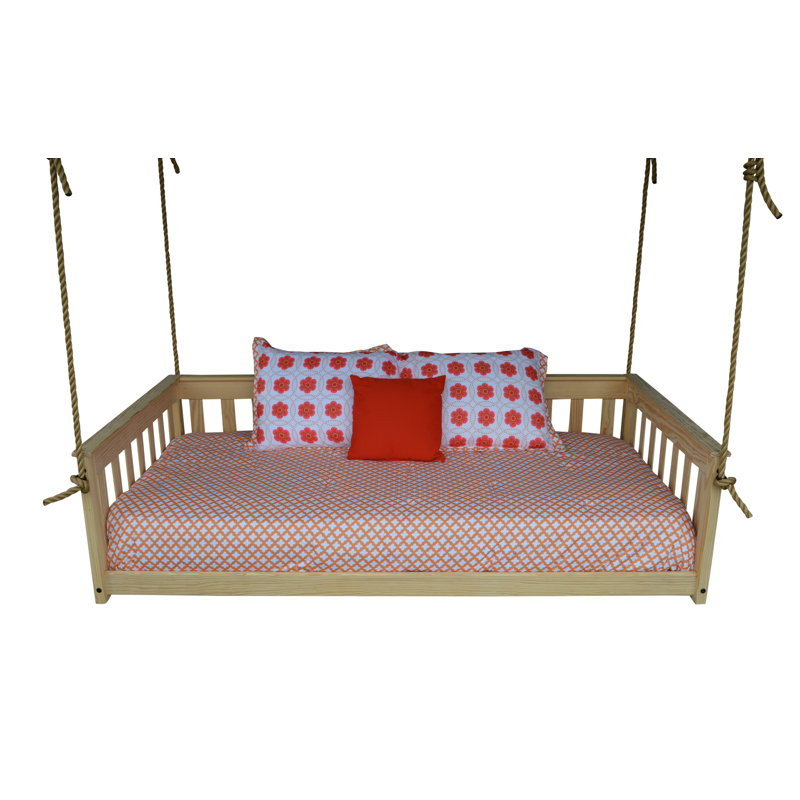 Lit de jour suspendu Carol Mission, Brut, Simple