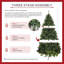 Arbre de Noël artificiel illuminé illuminé 5 pi / 6 pi / 7 pi Candice-1621900381