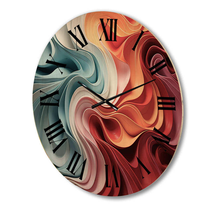Horloge murale en bois massif Korsica, Petit