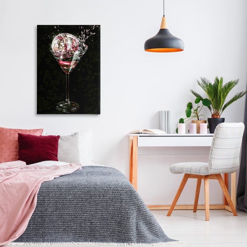 «Disco & Cocktail Splash», art mural par Ziwei Li, H 36 po x l 24 po
