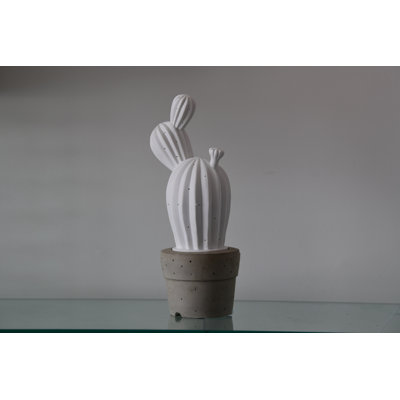 Veilleuse cactus en porcelaine