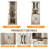  66.92'' Tall Corner Cabinet with Adjustable Shelves for Great Storage, Hexagon-Design Storage Cabinet for Bathroom, Living Room and Kitchen, White-678023685