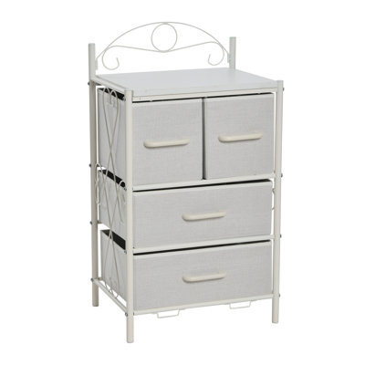Scandinavian Iron Wood Four-Drawer Chest