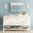  Vela 60" Fully Assembled Single Bathroom Vanity with Engineered Marble Top, Soft Closing and Splash Guard, White