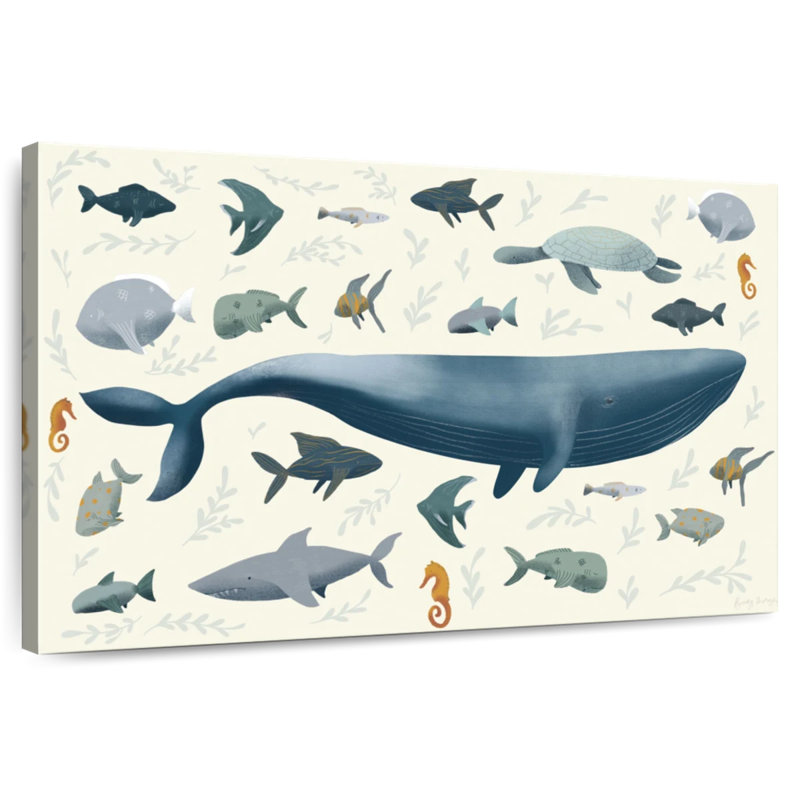 Sea Animals, 8" H x 12" W