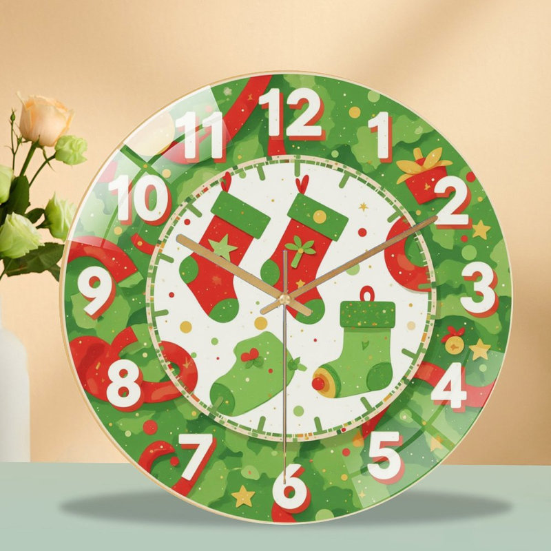 Horloge murale de Noël avec horloge murale de Noël