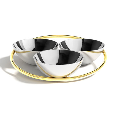 Ring Conjoined Bowls, Set of 3
