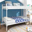 Lit superposé Twintwin avec structure en métal - blanc. Gain de place. Pas de bruit, sans bruit. Inclus. Sous le rangement pour les vêtements et stable efficace. Bruit, construction robuste. Accès. Extra