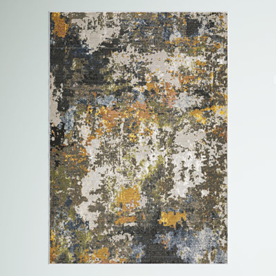 Tapis beige / gris / vert Belinda