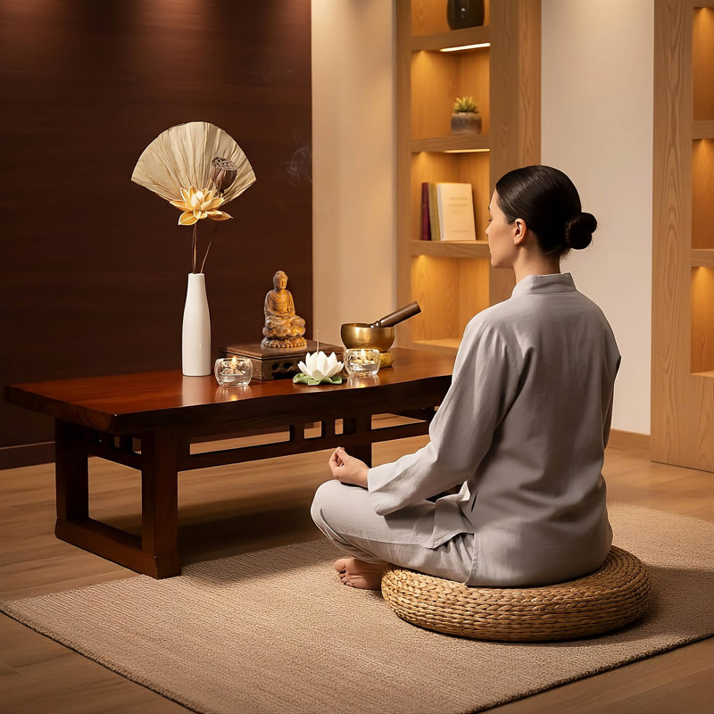 Statue de Bouddha Shakyamuni en bois, figurine spirituelle pour autel et salle de méditation, cadeau bouddhiste
