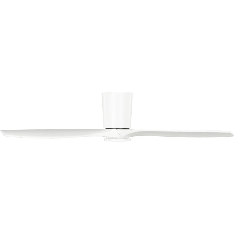 Seyra Smart Hugger LED Ceiling Fan, Matte White, Matte White, 52" Wide