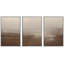 "Abstrait brumeux, paysage moderne, minimaliste, beige et brun, nature sauvage" - 3 pièces-99077789-99077785