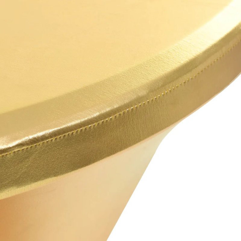 vidaXL Table Cover Gold 90% polyester, 10% elastane, 80cm W x 80cm L