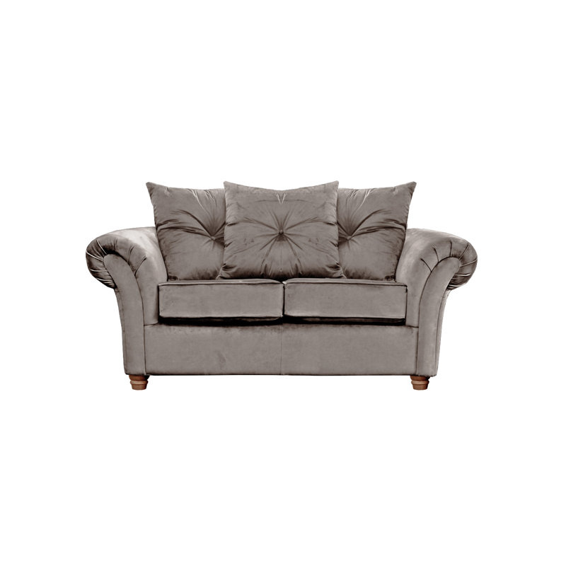 Lila Velvet Sofa, Taupe
