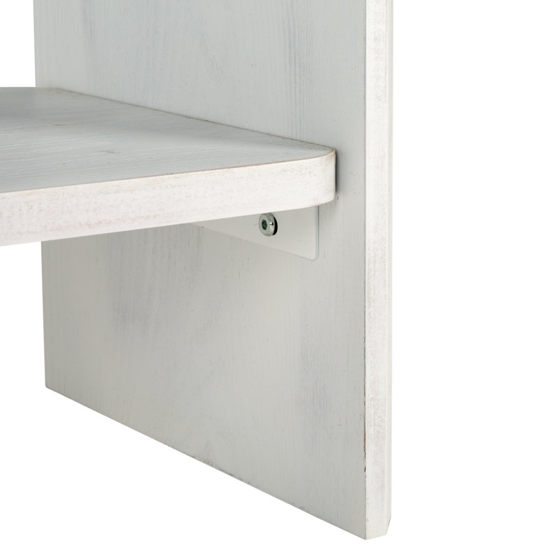 Bearl Etagere Bookcase, White Wash