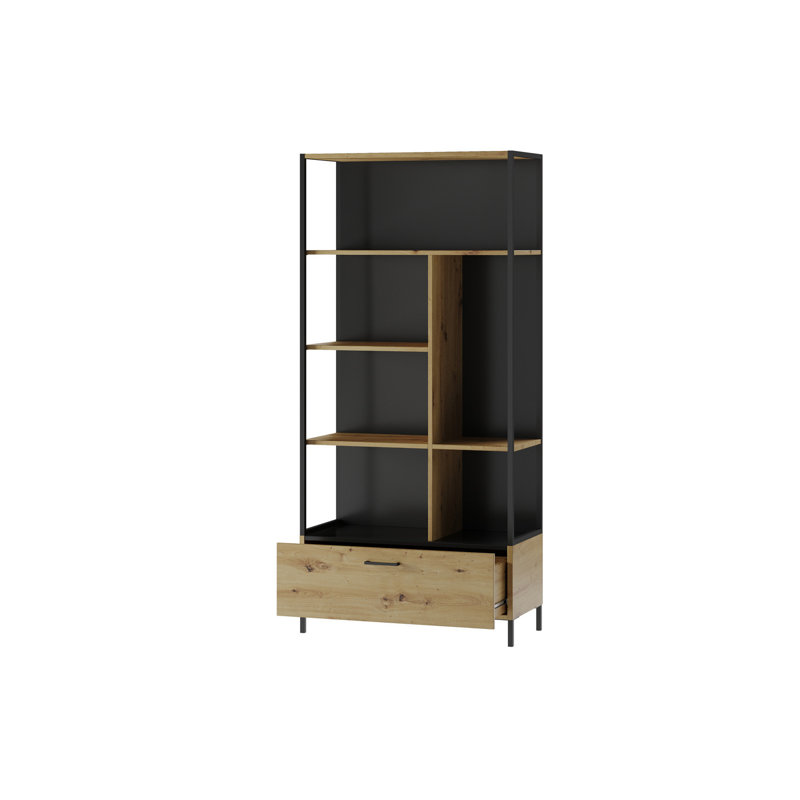 Nampreet Steel Frame 1-Drawer Bookcase