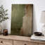 Œuvre d'art vert et beige vieilli, images murales abstraites rustiques modernes, impression sur toile encadrée-115240451-115240452-115240450