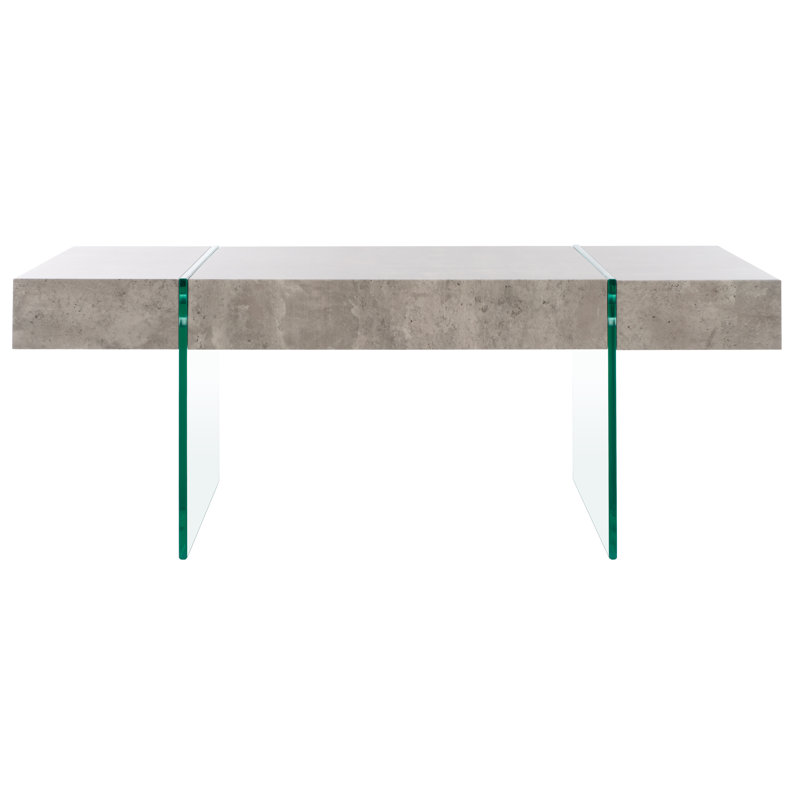 Table basse traîneau, Béton clair