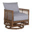 Newport Swivel Patio Chair with Cushions-83260304-83260321